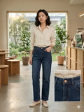 Deep Indigo Classic Straight-Leg Jeans