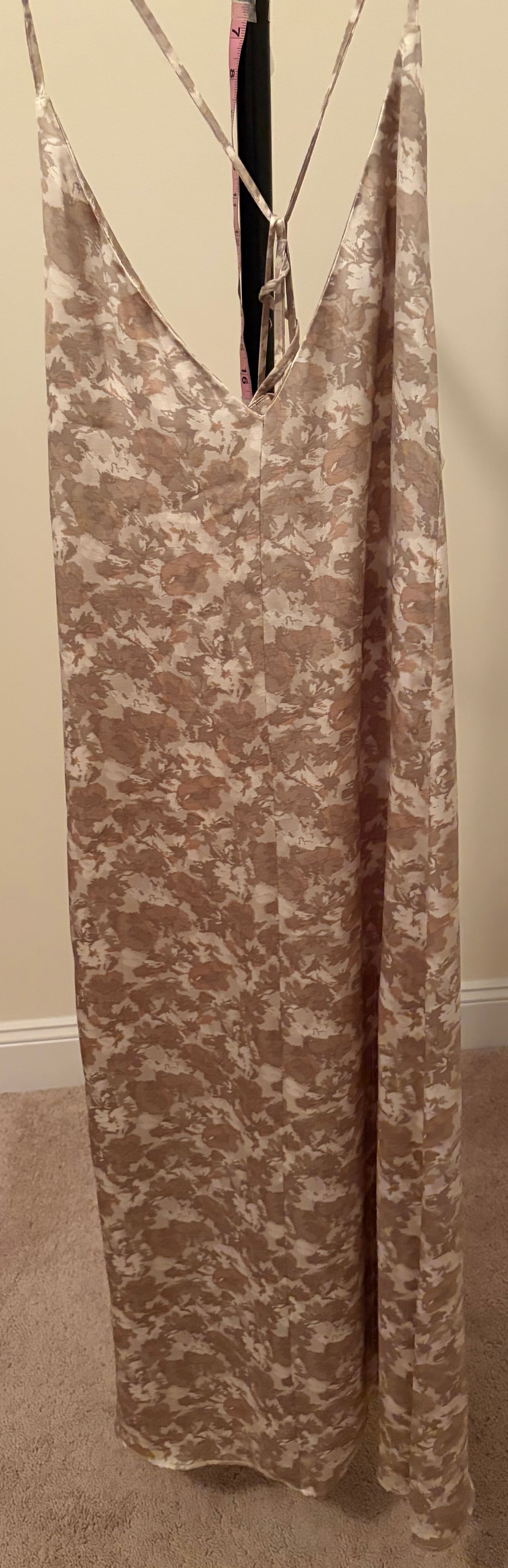 Spaghetti Strap Dress - Tan - Medium
