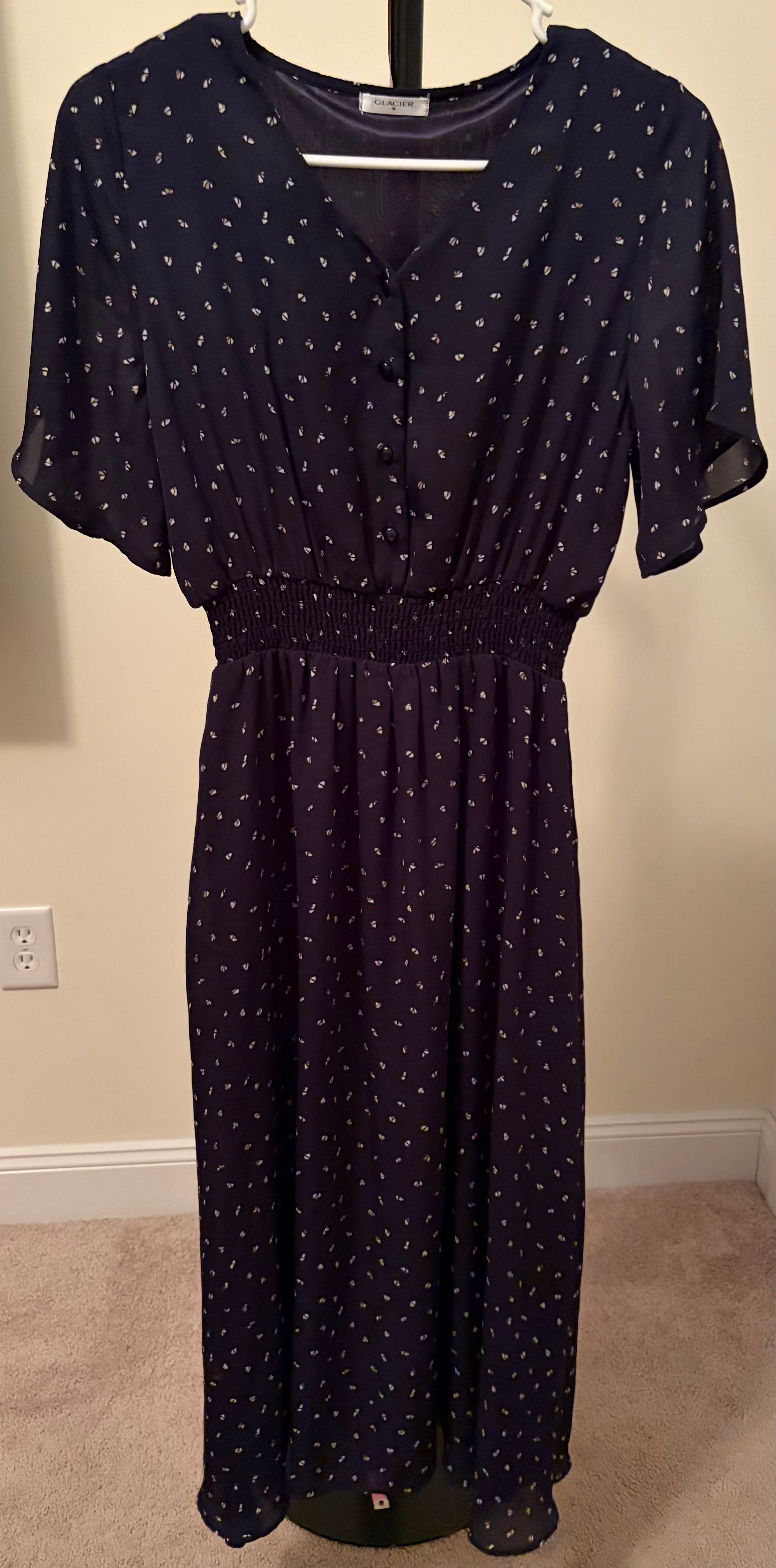 Short Sleeve Dress - Blue